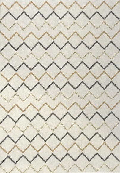 Dynamic Rugs SILVIA 9880-170 Ivory and Gold